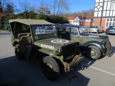 Vintage military vehicles