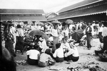 Pyinmana The bazaar 1906