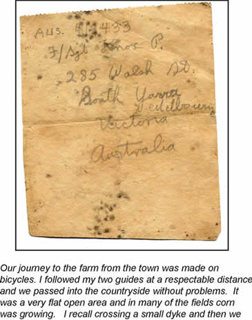 Searching for Captian Davis Handwritten Note